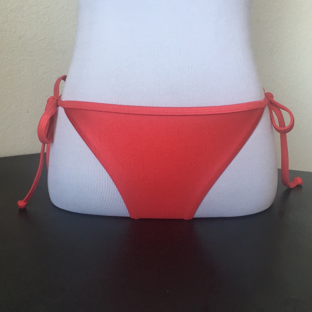 Roxy Swim pink side tie bikini bottom Sz S